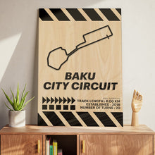 Load image into Gallery viewer, Baku City Circuit- Campione Series - Wood