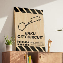 Load image into Gallery viewer, Baku City Circuit- Campione Series - Wood