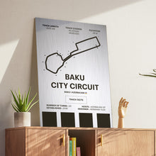 Load image into Gallery viewer, Baku City Circuit - Corsa Series - Raw Metal