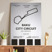 Load image into Gallery viewer, Baku City Circuit - Corsa Series - Raw Metal