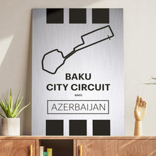 Load image into Gallery viewer, Baku City Circuit - Pista Series - Raw Metal