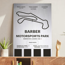 Load image into Gallery viewer, Barber Motorsports Park - Corsa Series - Raw Metal