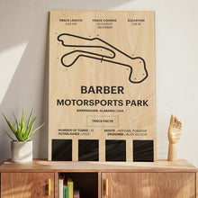 Load image into Gallery viewer, Barber Motorsports Park - Corsa Series - Wood