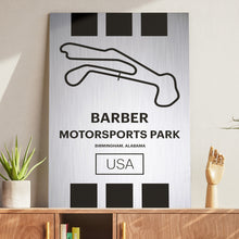 Load image into Gallery viewer, Barber Motorsports Park - Pista Series - Raw Metal