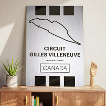 Load image into Gallery viewer, Circuit Gilles Villeneuve - Pista Series - Raw Metal