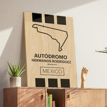 Load image into Gallery viewer, Autodromo Hermanos Rodriguez - Pista Series - Wood