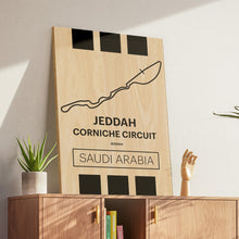 Load image into Gallery viewer, Jeddah Corniche Circuit - Pista Series - Wood
