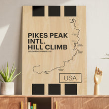 Load image into Gallery viewer, Pikes Peak Intl. Hill Climb - Pista Series - Wood