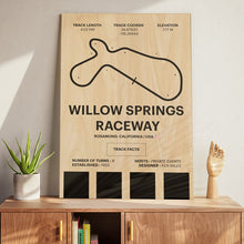 Load image into Gallery viewer, Willow Springs Raceway - Corsa Series - Wood