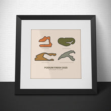 Load image into Gallery viewer, Personalized Race Track Print: 1-6 Tracks Wall Art - Custom Racing Poster
