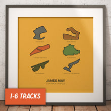 Load image into Gallery viewer, Personalized Race Track Print: 1-6 Tracks Wall Art - Custom Racing Poster
