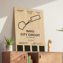 Load image into Gallery viewer, Baku City Circuit - Corsa Series - Wood
