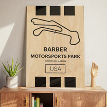 Load image into Gallery viewer, Barber Motorsports Park - Pista Series - Wood
