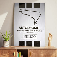 Load image into Gallery viewer, Autodromo Hermanos Rodriguez - Pista Series - Raw Metal
