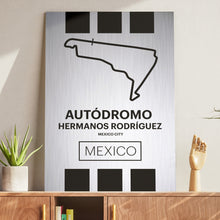 Load image into Gallery viewer, Autodromo Hermanos Rodriguez - Pista Series - Raw Metal
