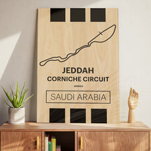 Load image into Gallery viewer, Jeddah Corniche Circuit - Pista Series - Wood
