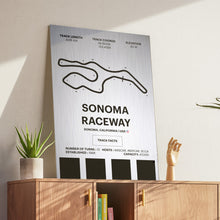 Load image into Gallery viewer, Sonoma Raceway - Corsa Series - Raw Metal
