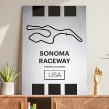 Load image into Gallery viewer, Sonoma Raceway - Pista Series - Raw Metal
