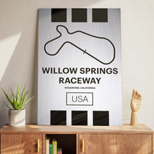 Load image into Gallery viewer, Willow Springs Raceway - Pista Series - Raw Metal
